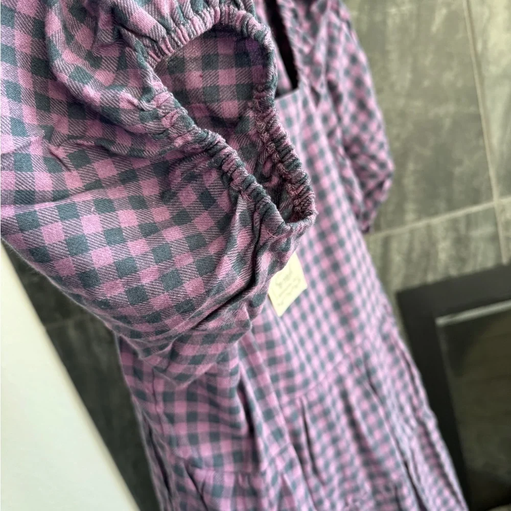 EASEL PLUS SIZE-GINGHAM PRINTED DRESS NWT - Picture 6 of 8